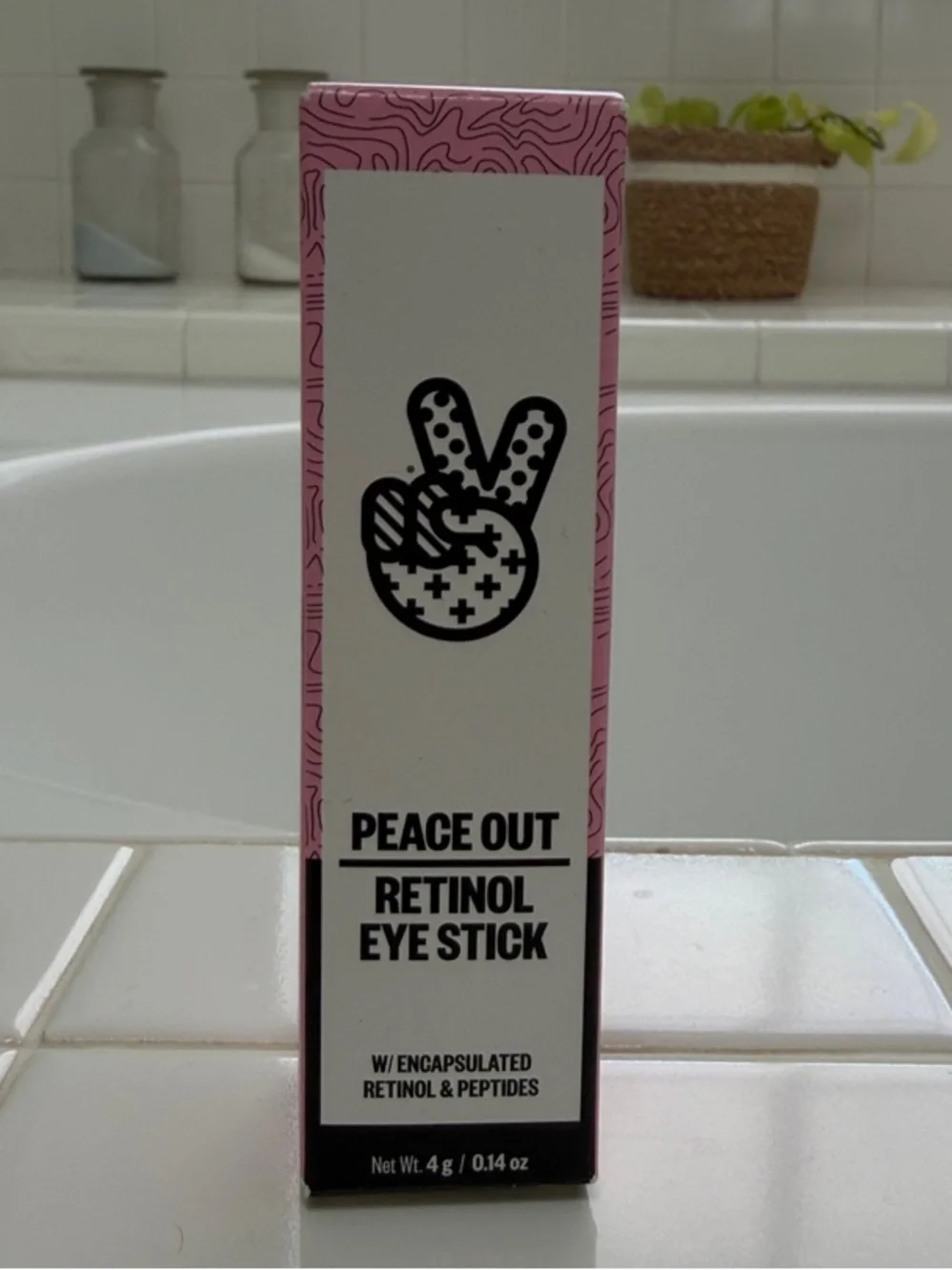 Peace Out Retinol Eye Stick - Pink